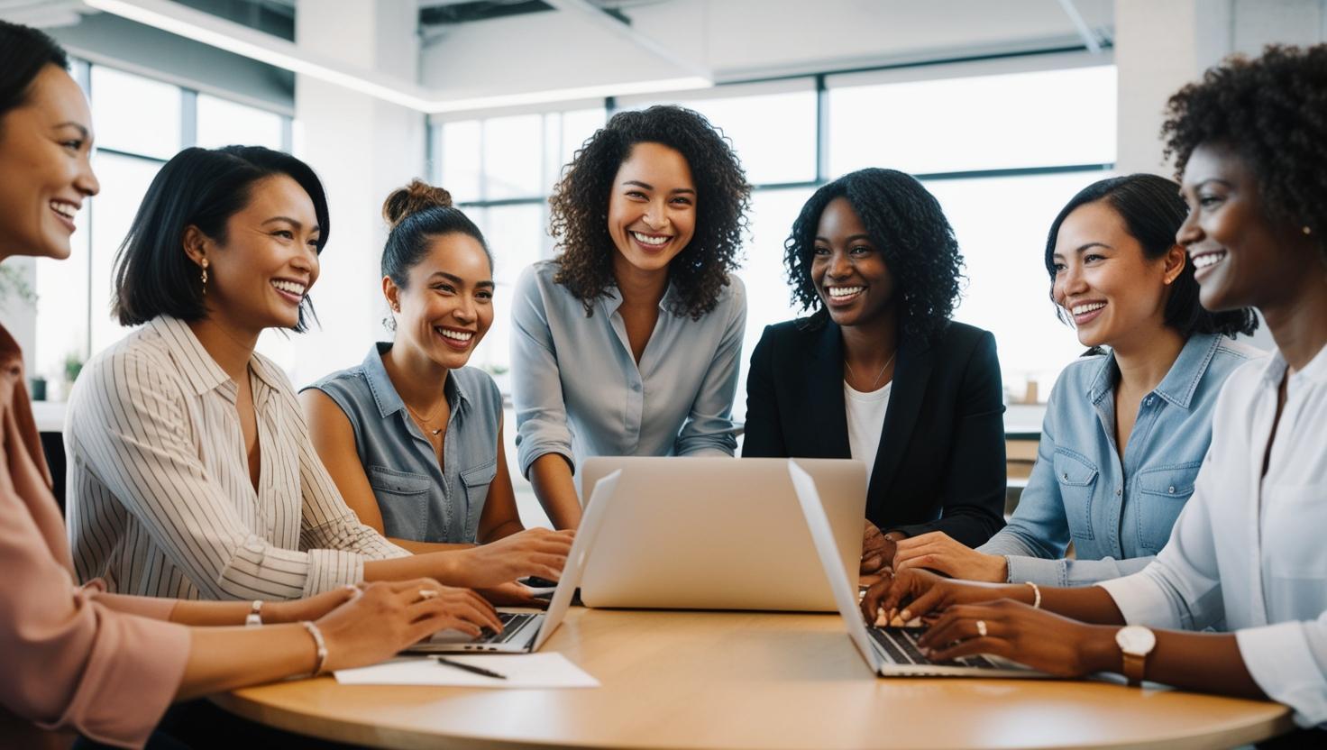 Women entrepreneurs collaborating
